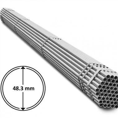 EN39 48.3mm 아연 도금 비계 강관
